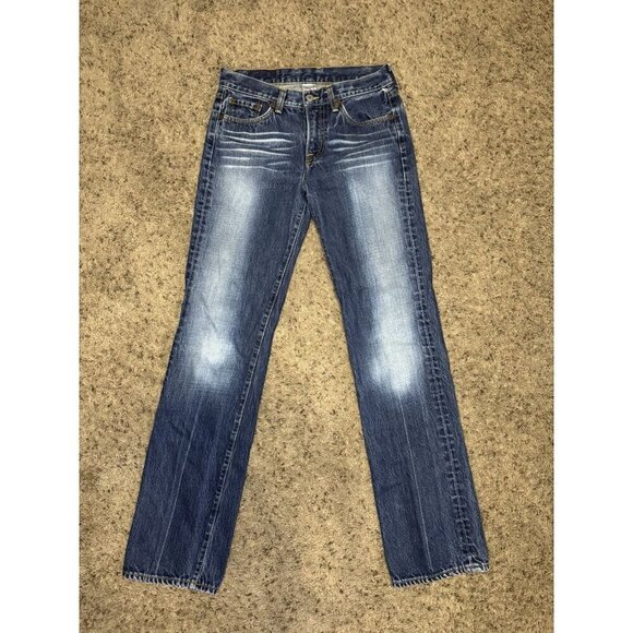 Lucky Brand Denim - LUCKY BRAND Vintage Dungarees Boot Cut Jeans Mid Rise Western Boho Y2K 27x31